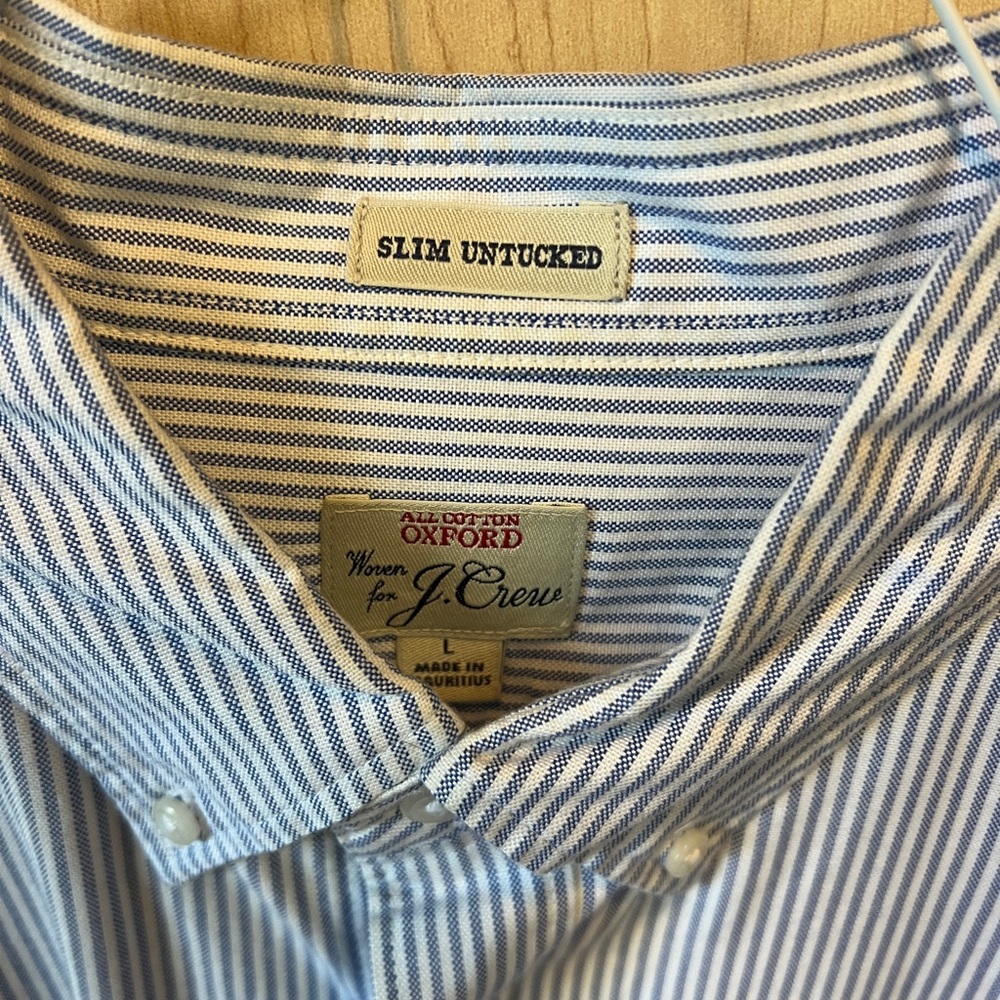 Men’s Jcrew Striped Button Down